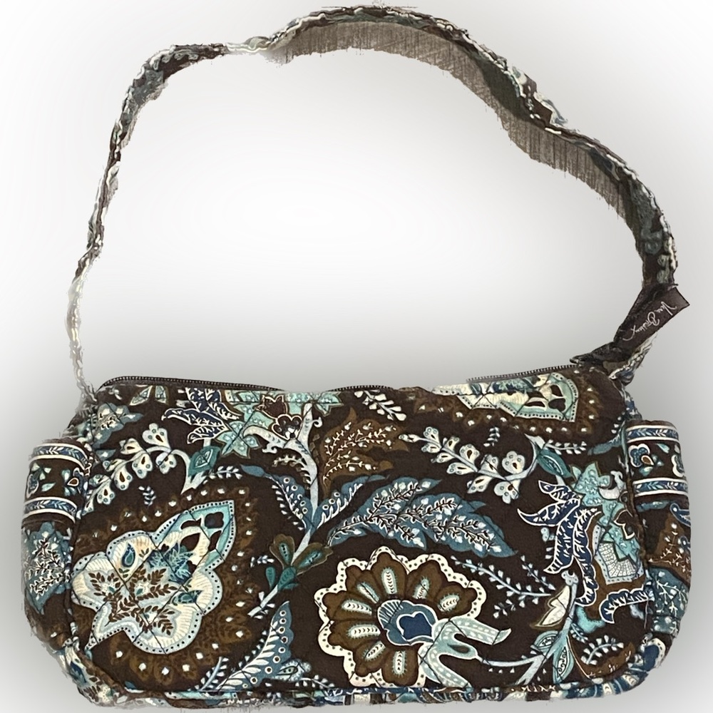 Vera Bradley Retired Pattern Java Blue Small Shou… - image 1